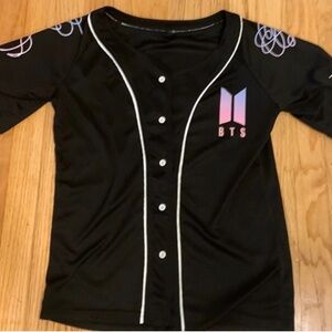 Black unisex Baseball Jersey